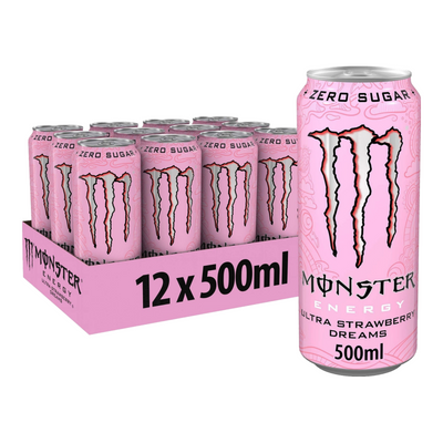 Monster Energy Ultra Strawberry Dreams Zero Sugar Dose (12x 500ml)