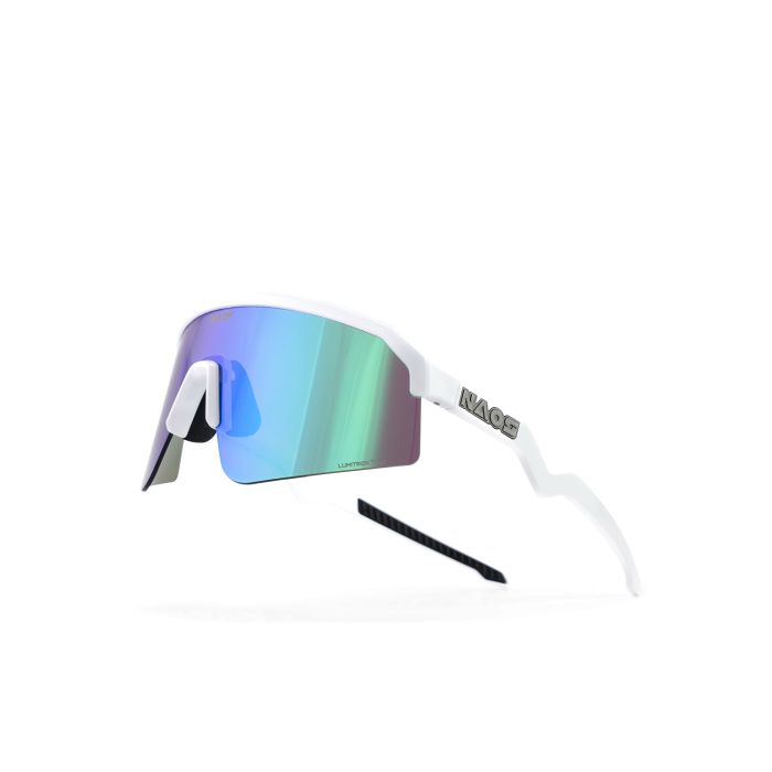 Naos Sonnenbrille Ziris Regular mattweiß blau grün