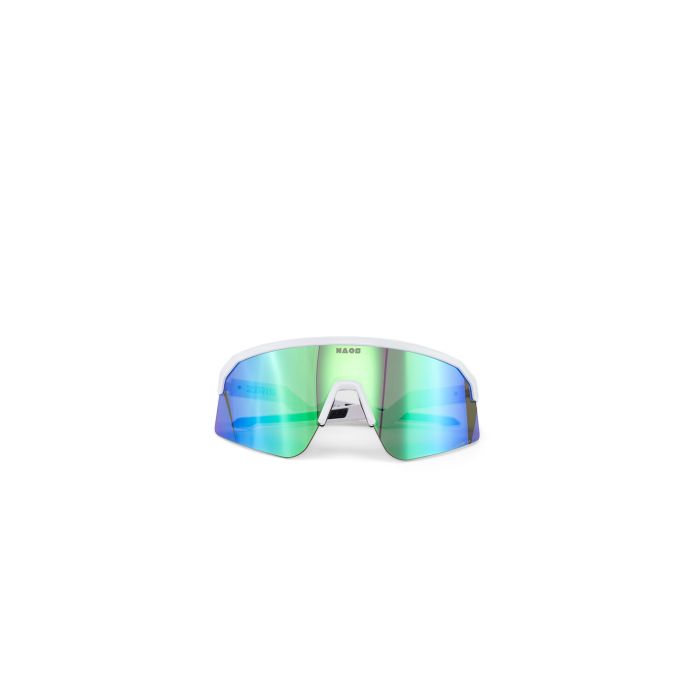 Naos Sonnenbrille Ziris Regular mattweiß blau grün