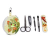 Tropische Frösche 5-teilige Maniküre-Set mit Reißverschluss