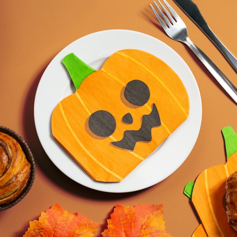 Halloween-Kürbisanzug von 12 3-layer Papier Feestervetten