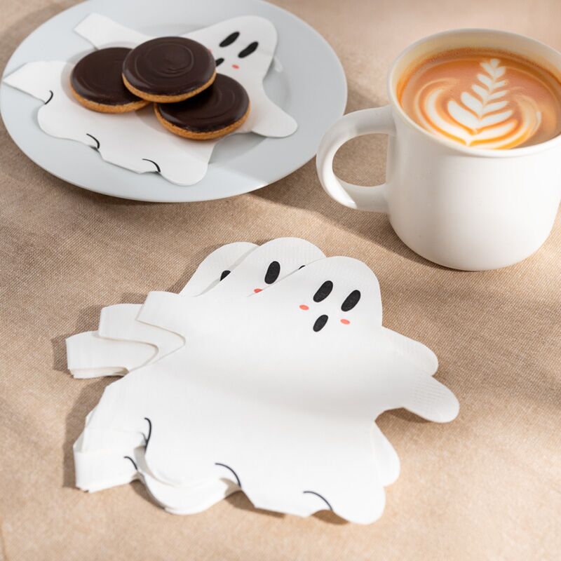 Halloween Spook Pak von 12 3-Laags Papierfeestervetten