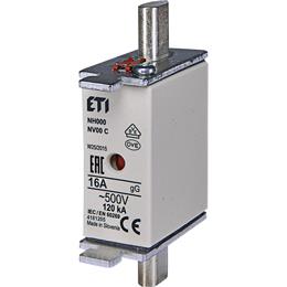 Eti Flachsicherung 100a – 500 V DIN NH00C GG | 3 Stück