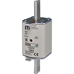 Eti Flachsicherung 200a – 500 V DIN NH1 GG | 3 Stück