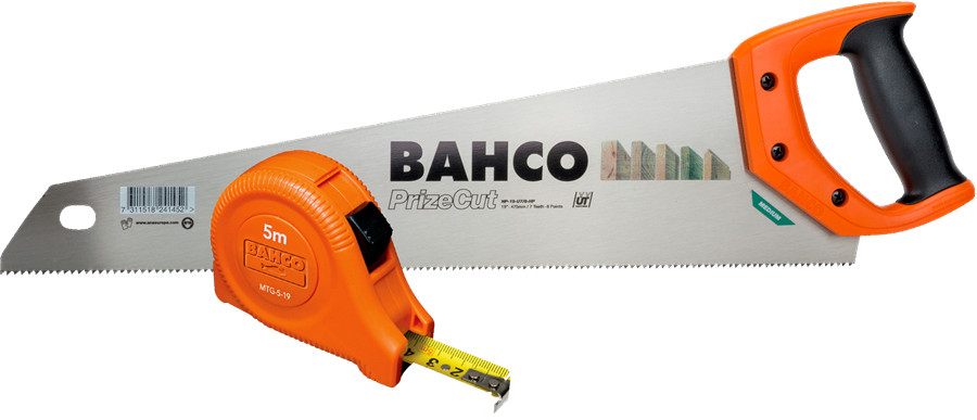 Bahco Universal-Handsäge 550 mm + Maßband