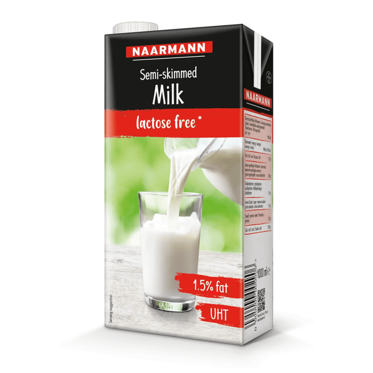 Naarmann teilentrahmte Milch UHT 1,5 % Packung (12x 1 Liter)
