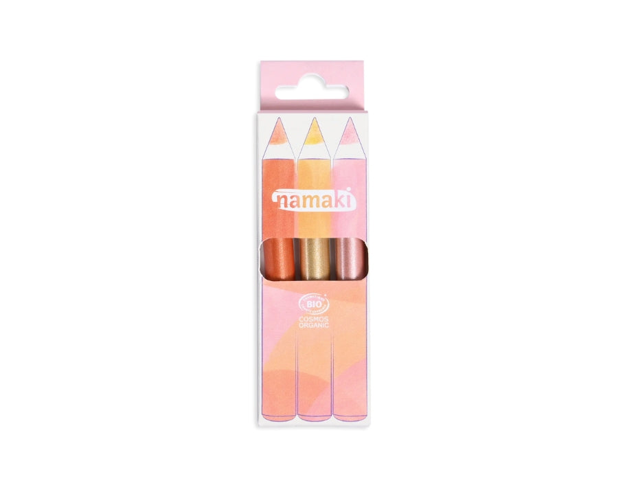 Namaki Glitter Make -up Stifte - Sonnenschein - 3 Stcs.