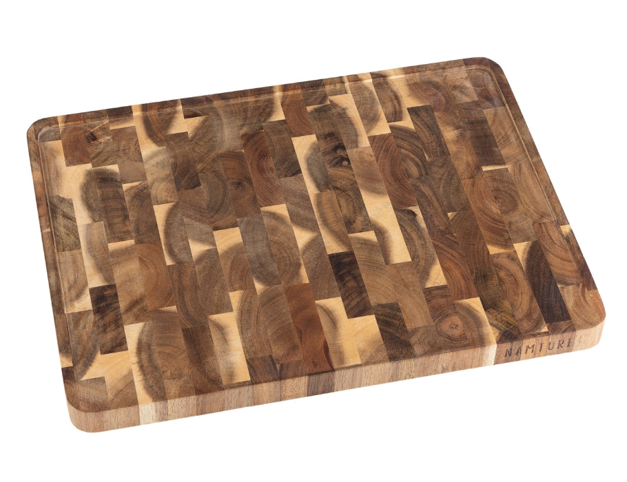 Namture Schneidebrett Akazienholz – XL – 40 x 30 x 2,5 cm