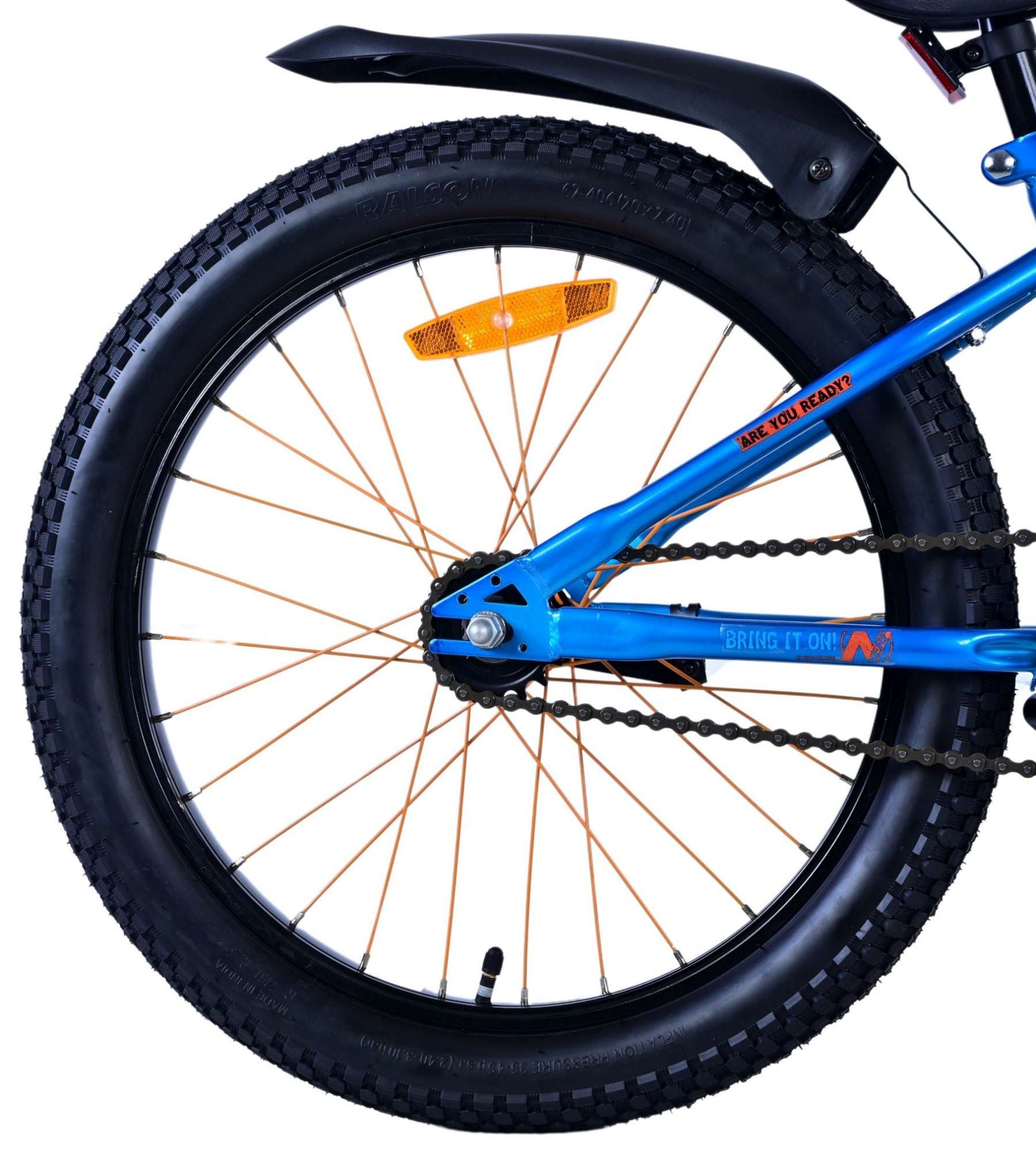 Nerf Kinderfahrradjungen 20 Zoll Satinblau