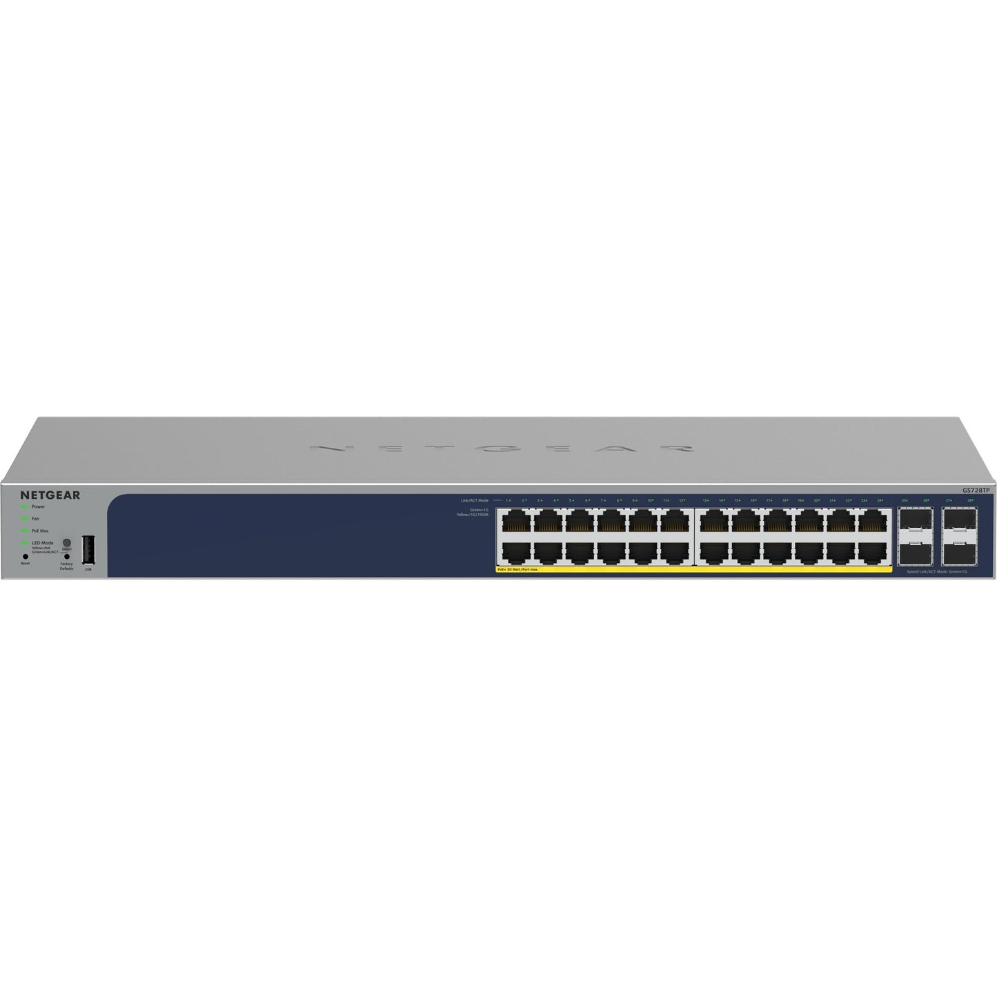 Netgear 24-Port Gigabit Ethernet POE+ Switch mit 4