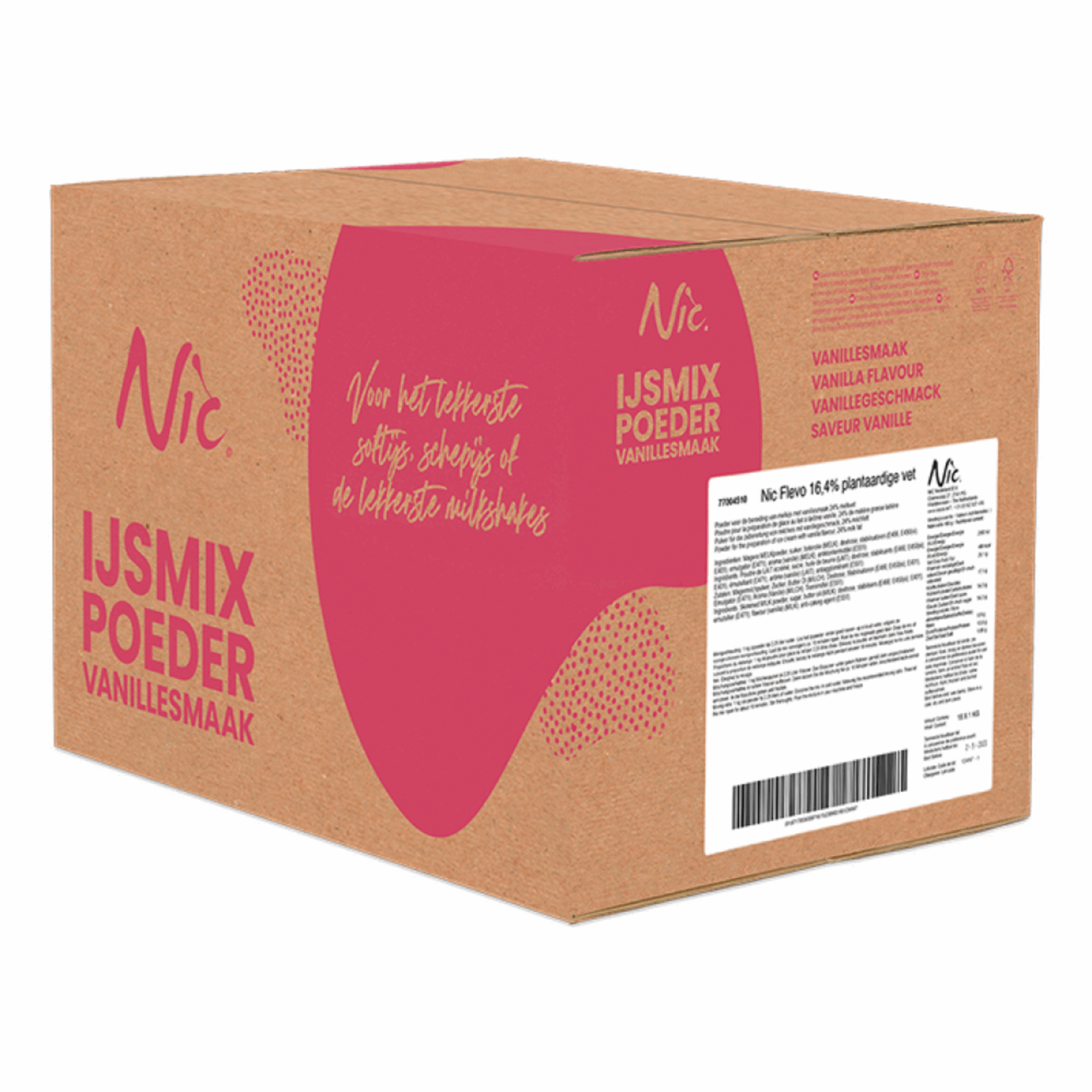 Nic Flevo Eismischung Pulver 16,4 % (1 kg)