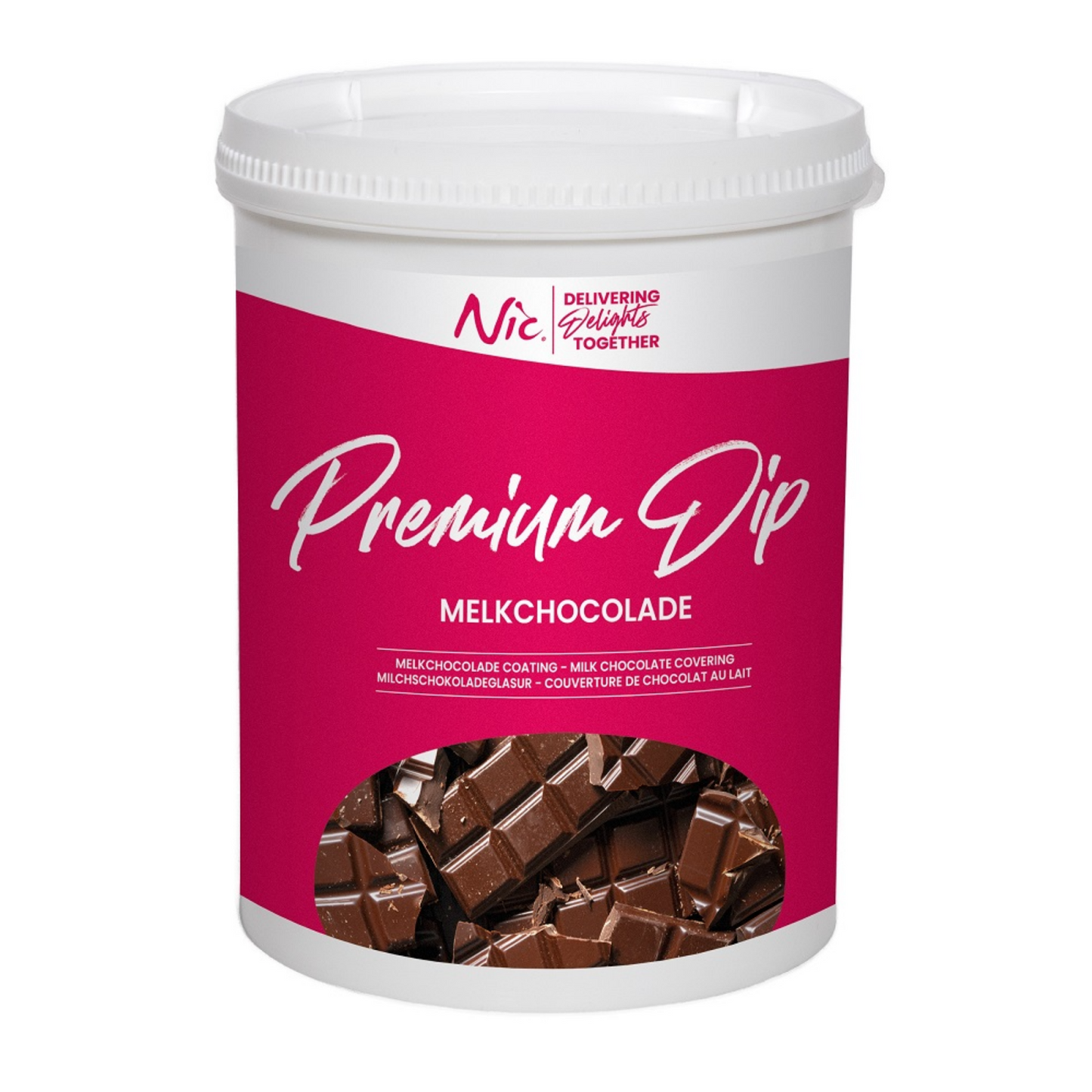Nic Premium-Dip-Milchschokolade (1,2 kg)