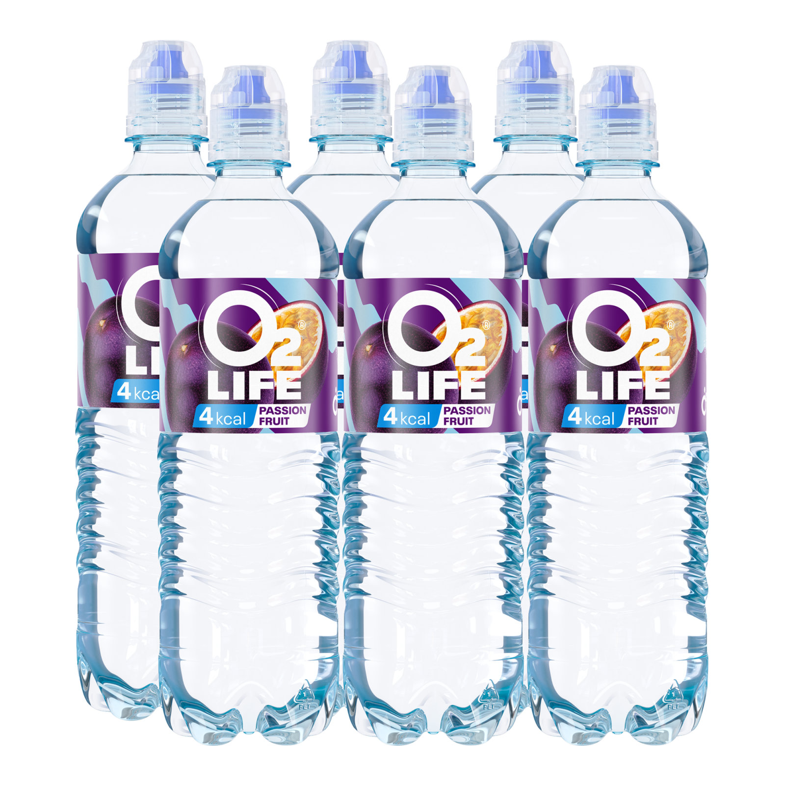 O2life blaue Passionsfrucht (6x 750ml)