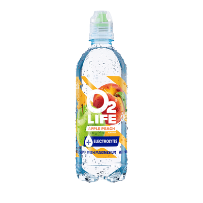O2life Elektrolyte Apfel-Pfirsich (12x500 ml)