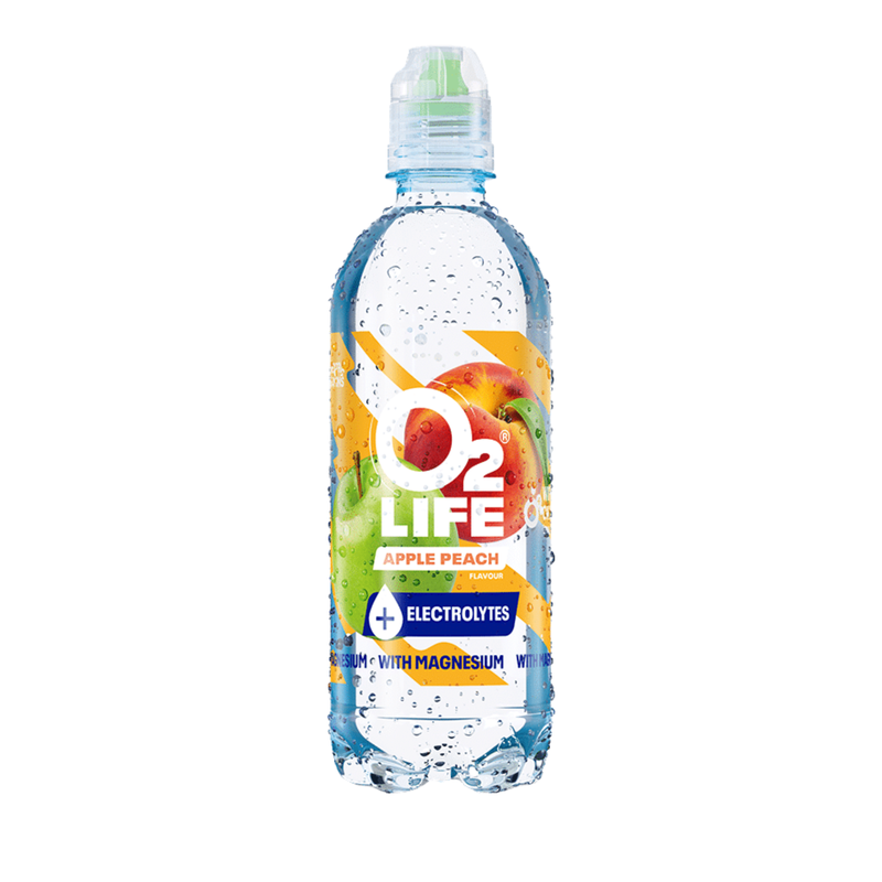 O2life Elektrolyte Apfel-Pfirsich (12x500 ml)