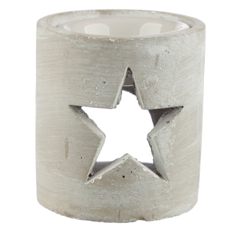Grauer Eden Christmas Star Beton -Duftbrenner
