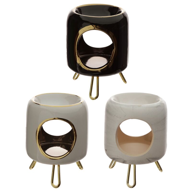 Eden Round Duftbrenner Gold -Gelenkter Basis