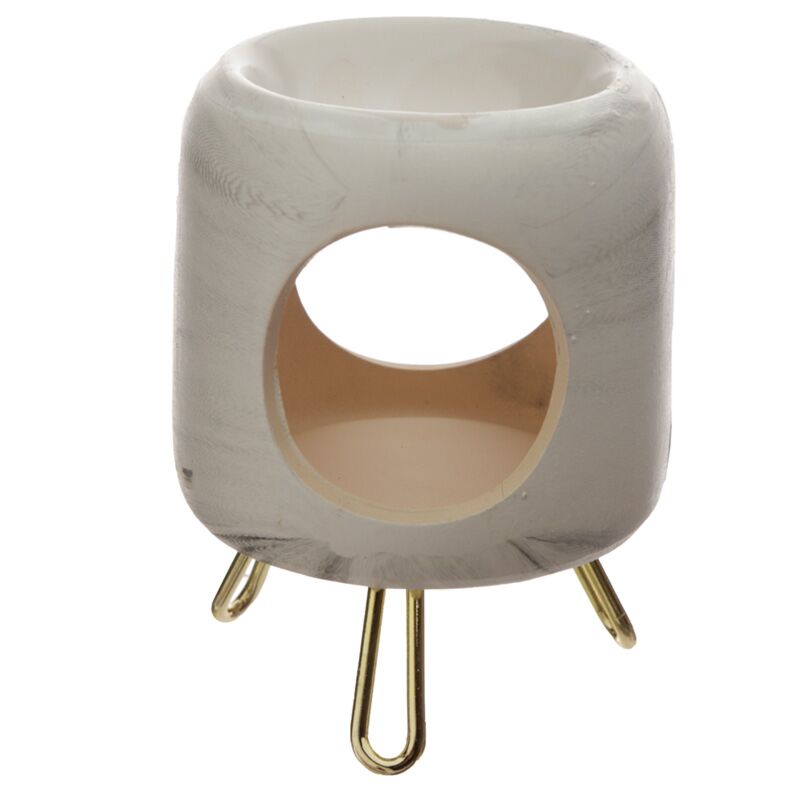 Eden Round Duftbrenner Gold -Gelenkter Basis