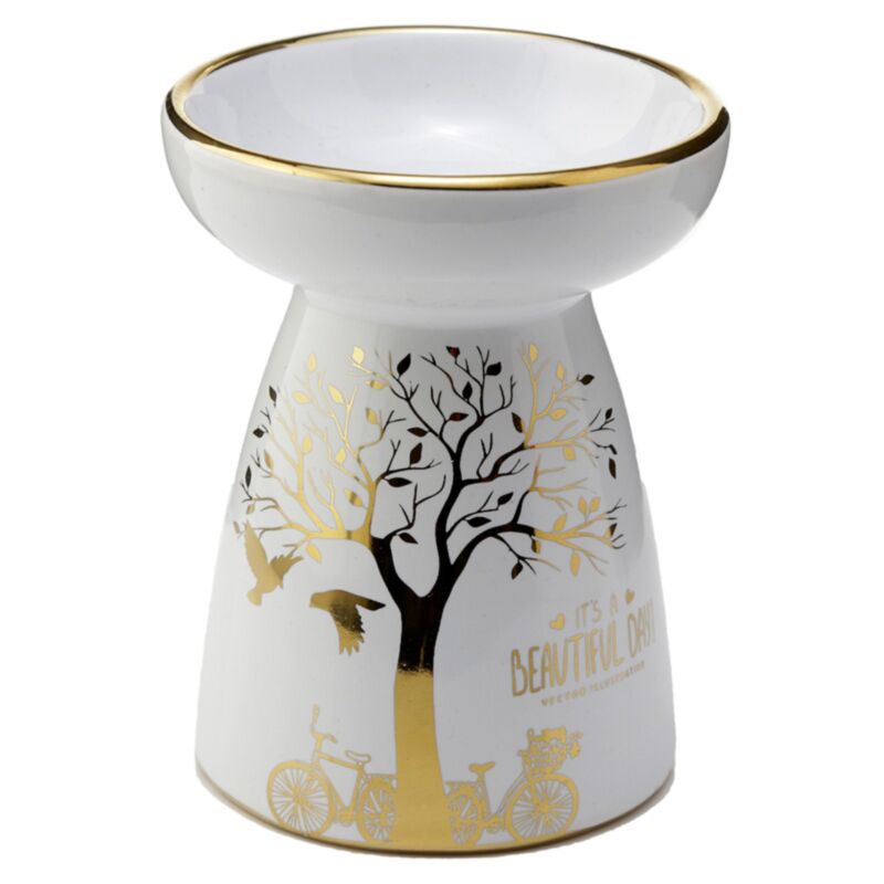 Eden Golden Tree Ceramic Oil und Wachs -Duftbrenner
