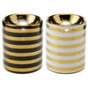 Eden Metallic Gold Streep Keramik Mini -Geruchsbrenner - klein