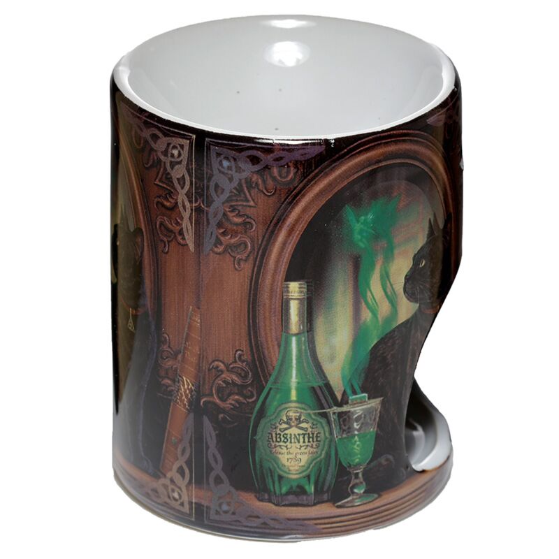 Lisa Parker Keramik Absinth Cat -Geruchsbrenner
