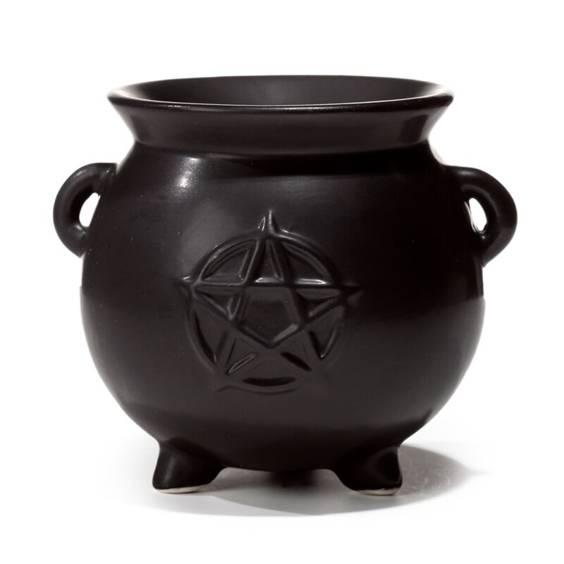 Witch -Boiler Pentagram Schwarzer Keramikgeruchsbrenner
