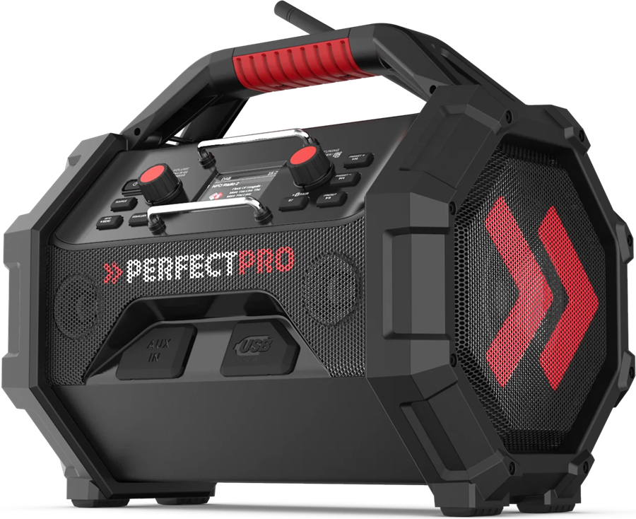Perfectpro Bauradio Rocktagon BT FM DAB+ 18V