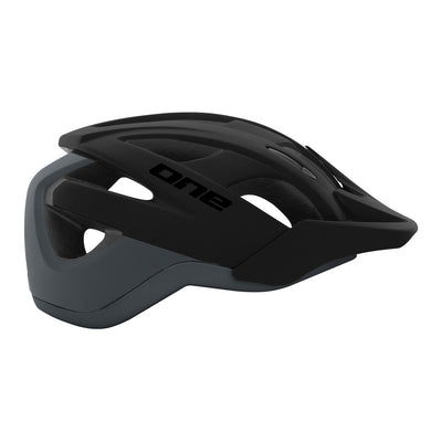Ein Trail-Fahrradhelm dunkelgrau schwarzer Größe L (58-61 cm)