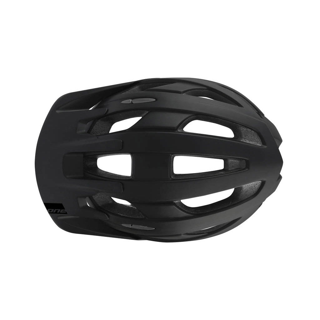 Ein Trail-Fahrradhelm dunkelgrau schwarzer Größe L (58-61 cm)