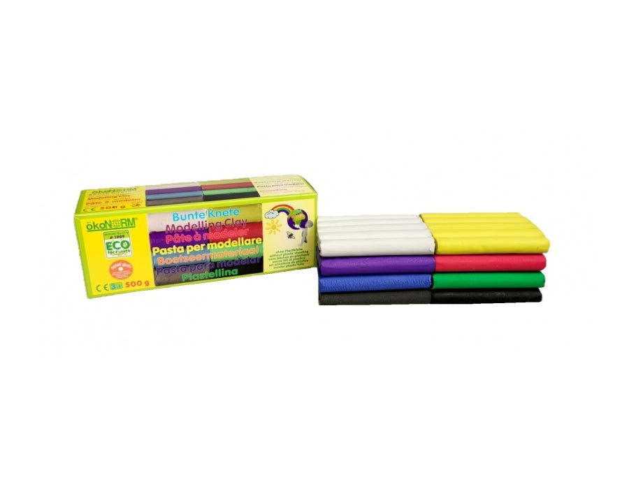 Ökonorm weicher Ton 8 Farben 500gr
