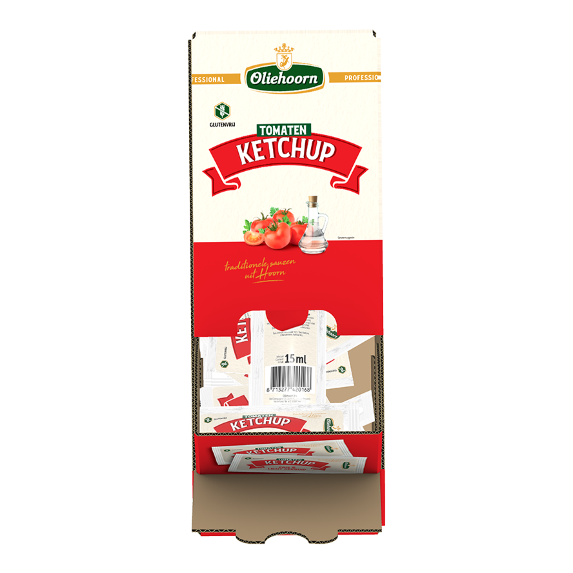 Oliehoorn Tomatenketchup-Beutel (150x 15ml)