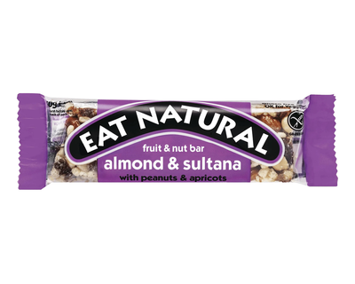 Essen Sie natürliche Mandel-Sultaninen-Rosinen (12x 40gr)