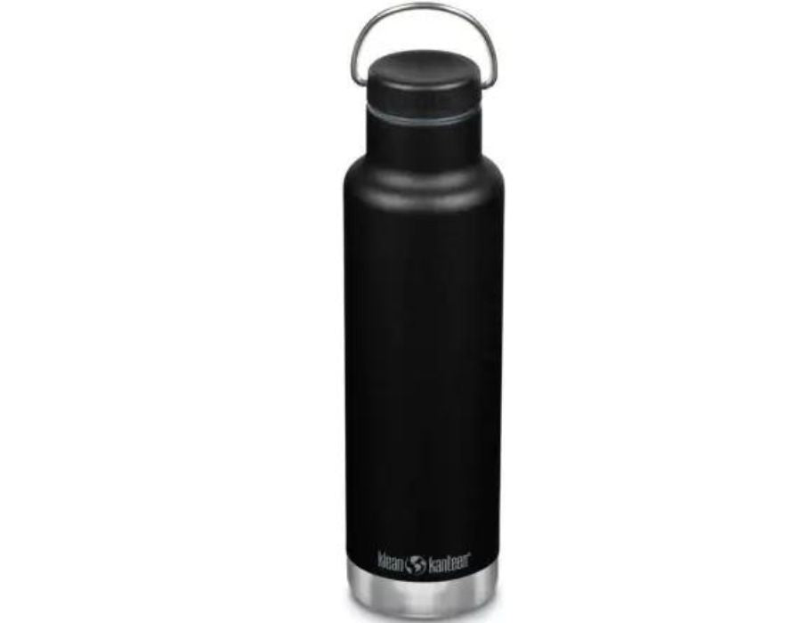 Klean kanteen thermosfless schwarz mit ringkappe 592 ml (20 oz)