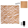 Lebendige Streifen | Orangenmikrofasel -Handtuch 180 x 180 cm