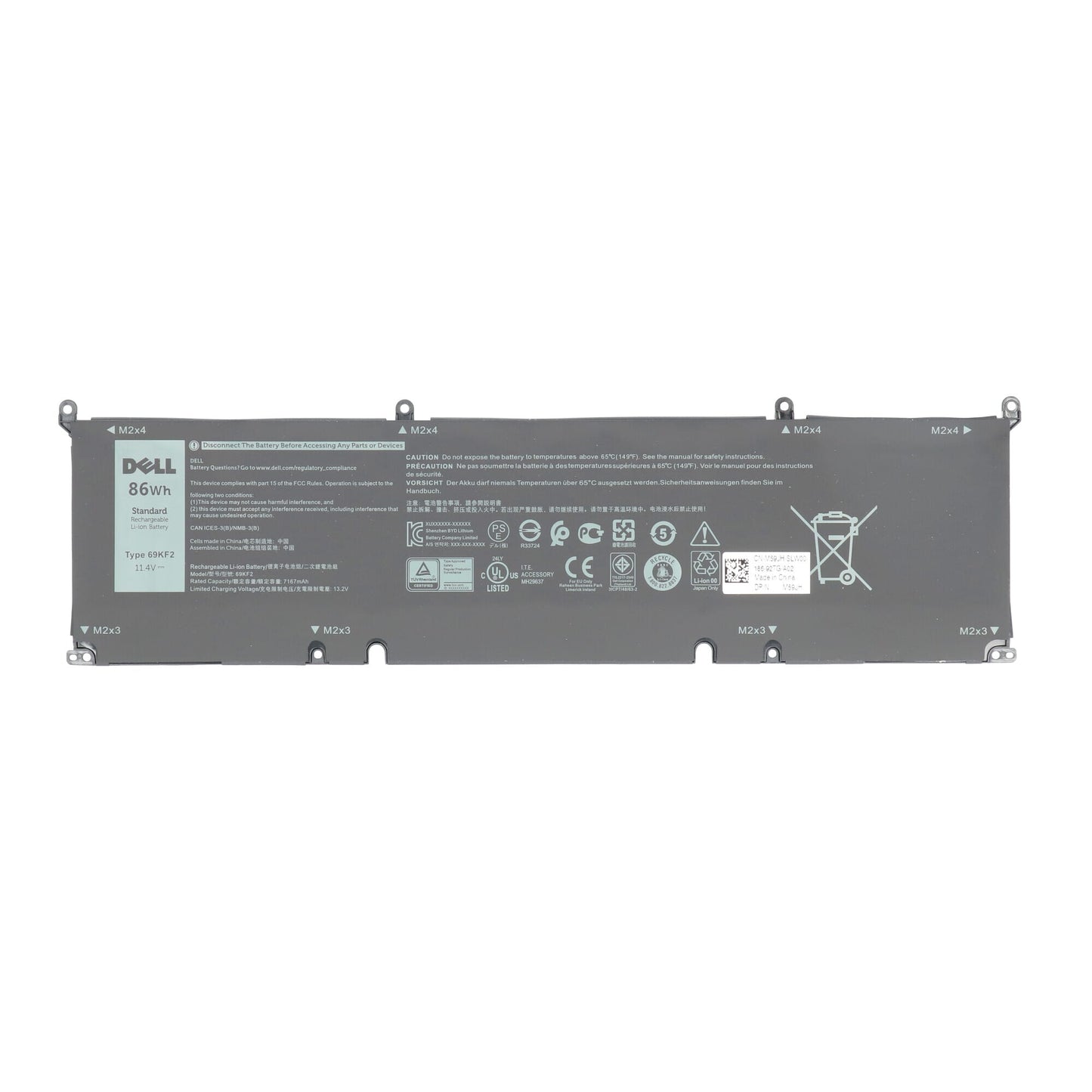 Dell Laptop-Akku 86 Wh