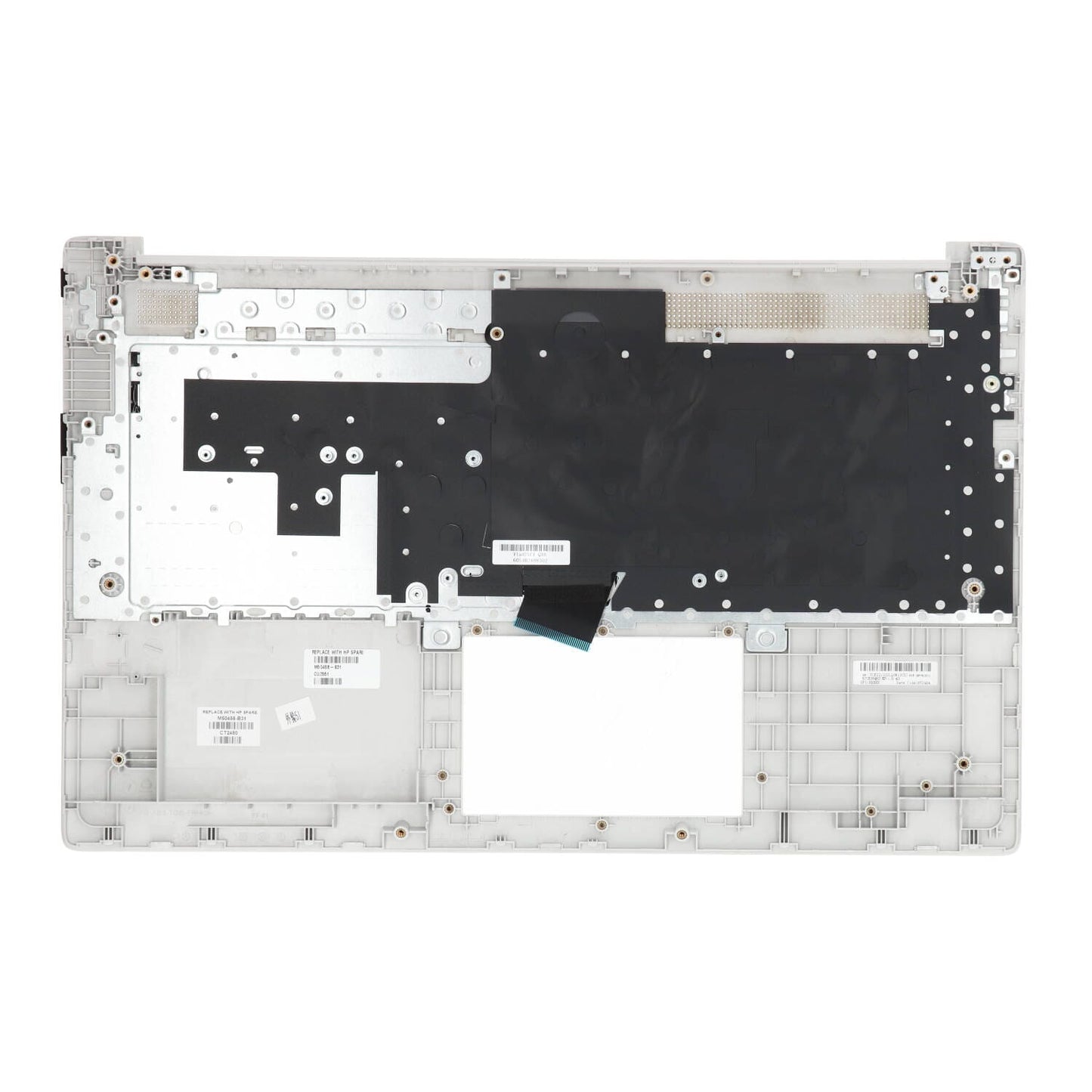 HP Laptop -Tastatur QWERTY Us + Top Cover - Silber