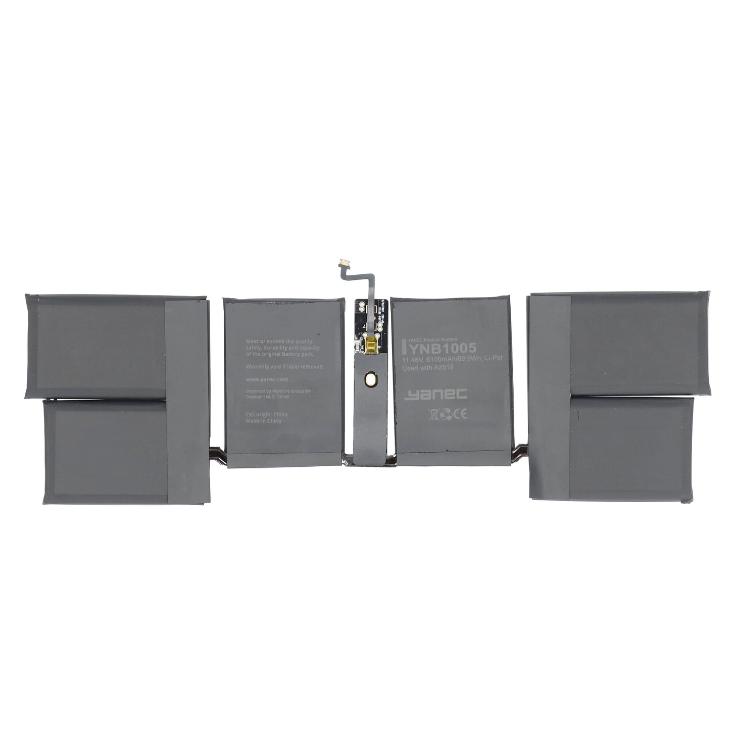 Yanec MacBook-Akku 6100 mAh