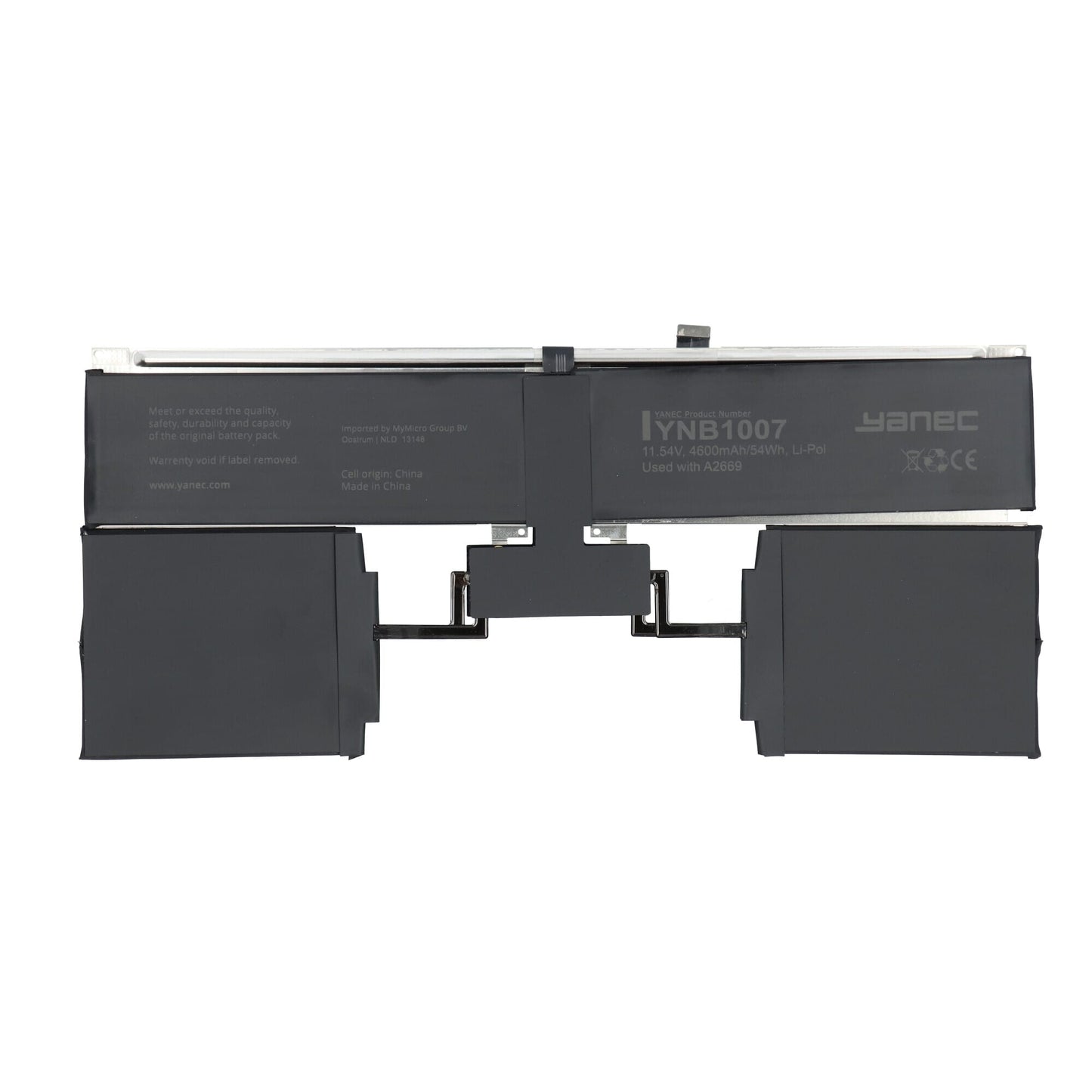 Yanec MacBook-Akku 4600 mAh