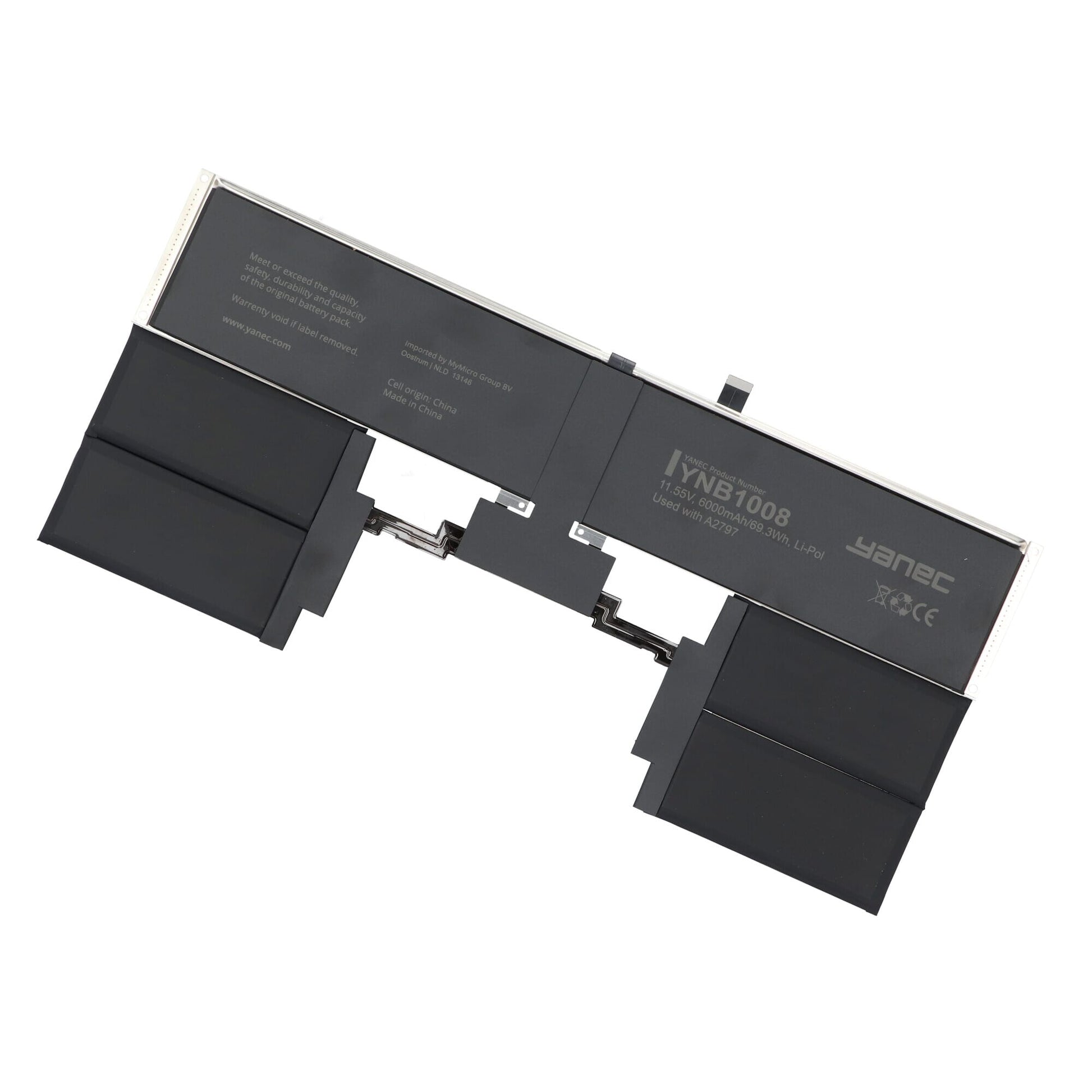 Yanec MacBook-Akku 6000 mAh
