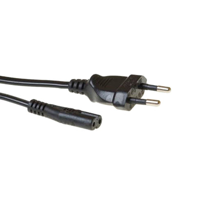 Act Netzkabel Euro-Stecker - C7-Buchse schwarz 1 m