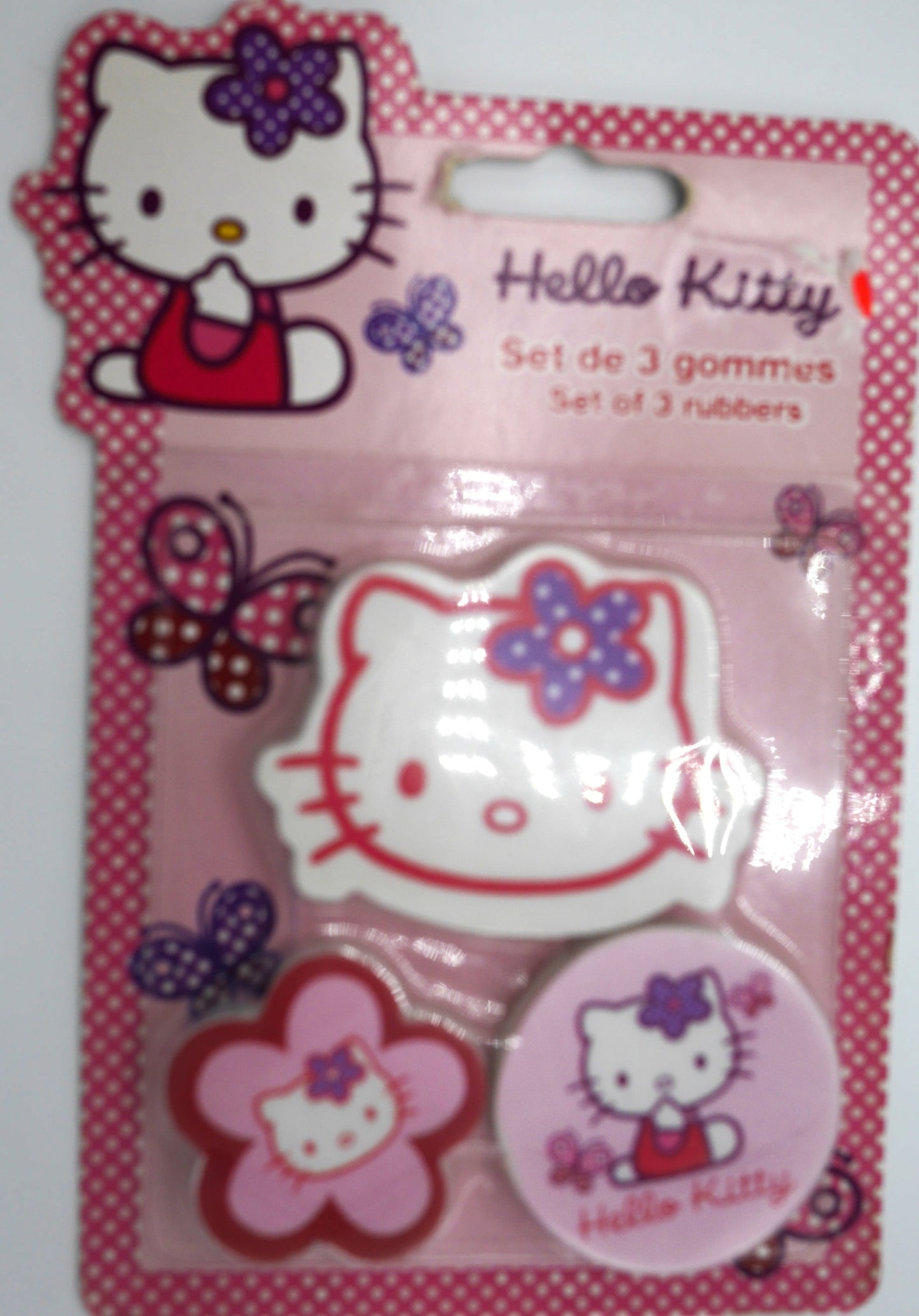 Hello Kitty Gummen auf Blister, 3 Stück