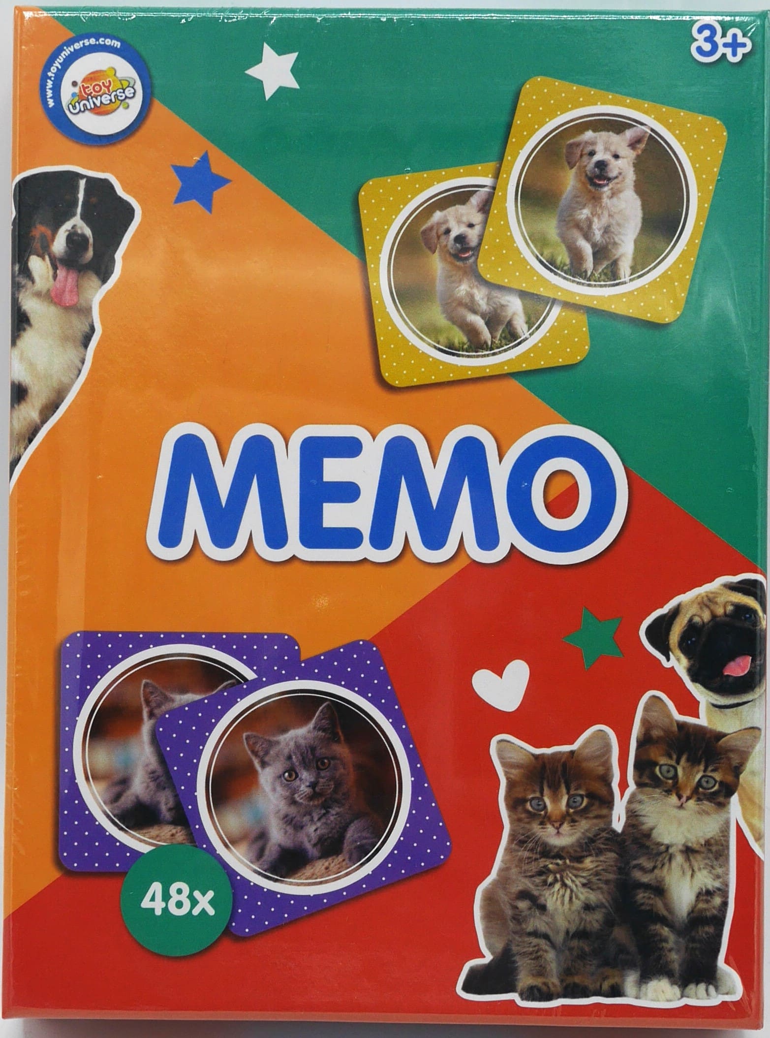 Intro Memo Memory Game sammeln die meisten Doppelkarten, mit Tieren Bilder