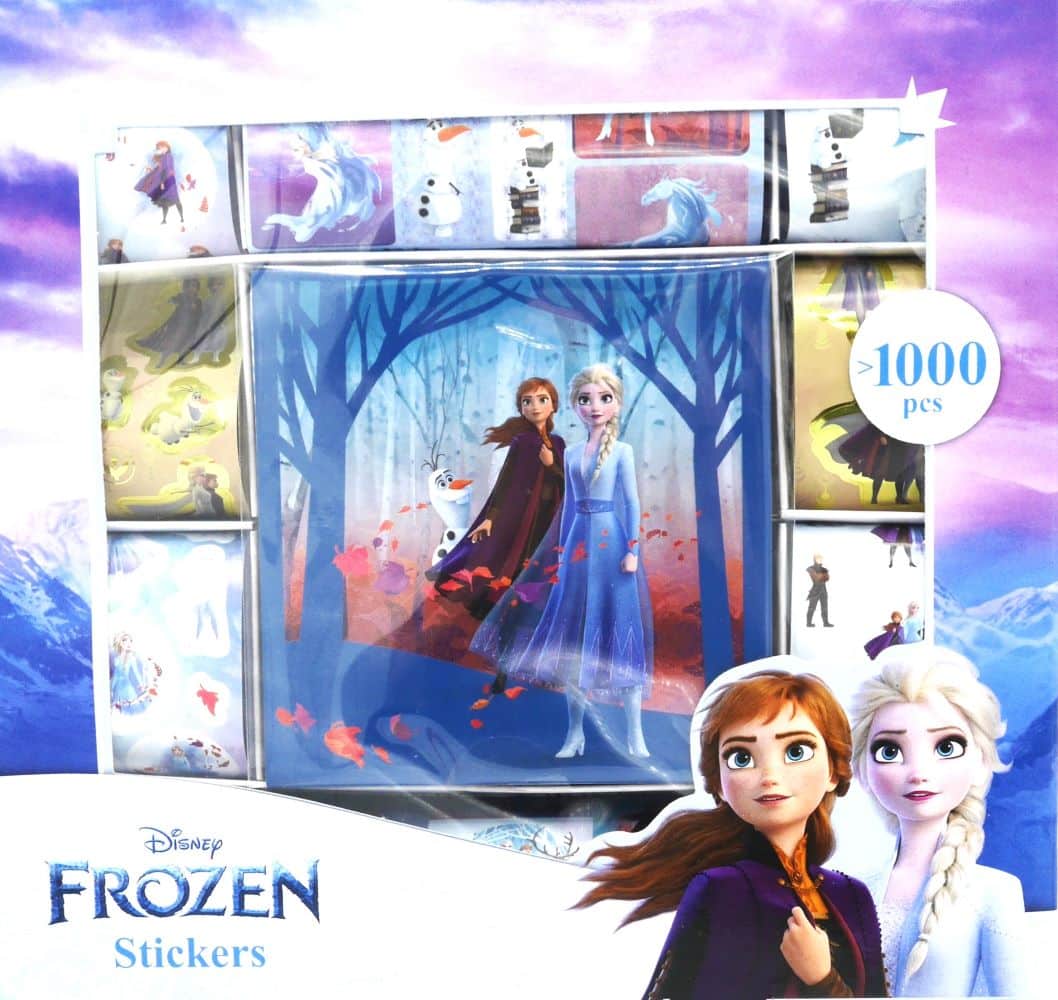 Frozen Stick Box mit mehr als 1000 Aufklebern und einer Aufkleberheft