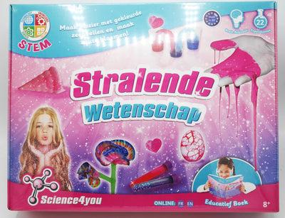 Wissenschaft 4 Sie strahlende Wissenschaft mit farbigen Blasen und salzigen Blumen.