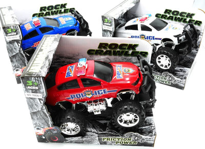 Jonotoys Rock Crawler Police Car in 3 verschiedenen Farben.