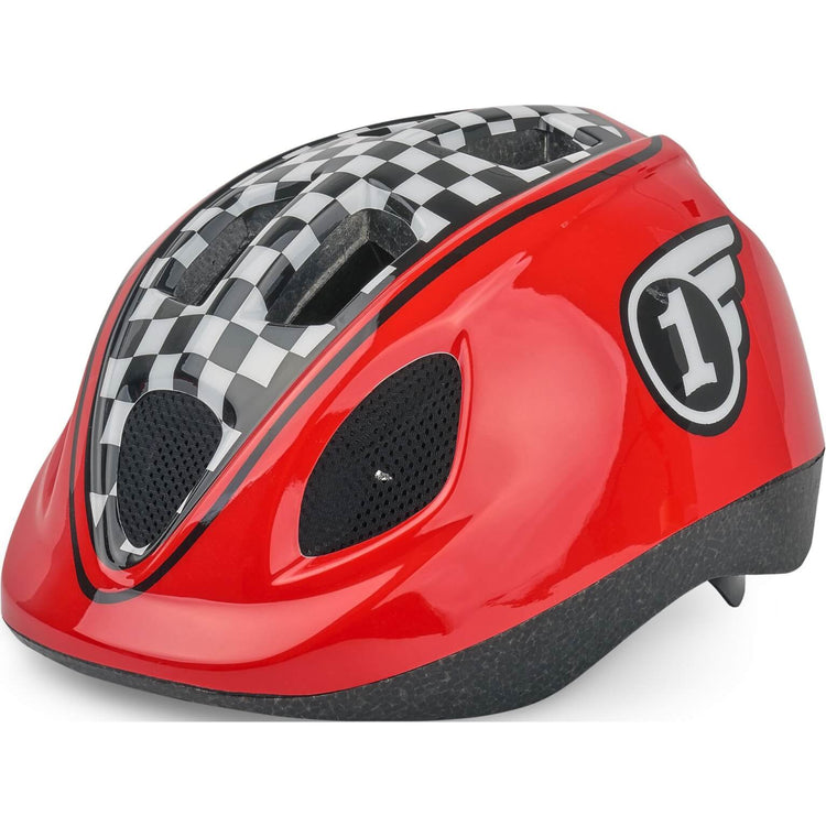 Polisport Kinderhelm Race. Größe: xs (46 53 cm), Farbe: rot schwarz
