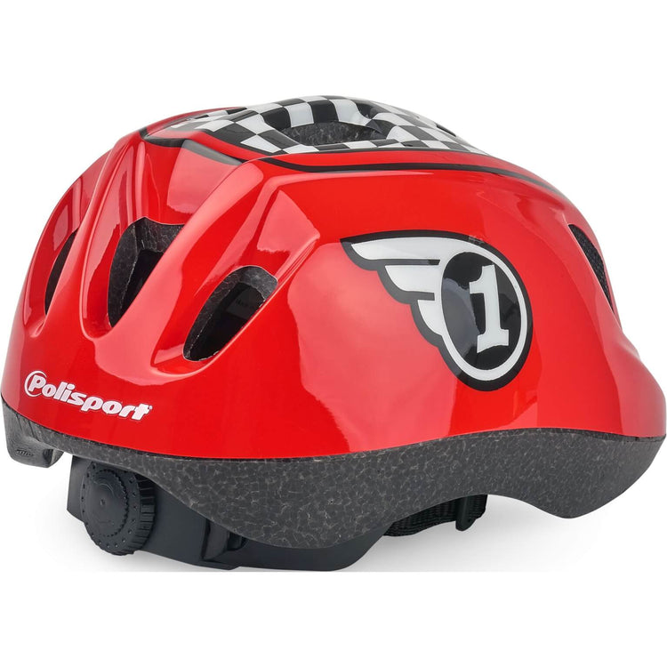 Polisport Kinderhelm Race. Größe: xs (46 53 cm), Farbe: rot schwarz