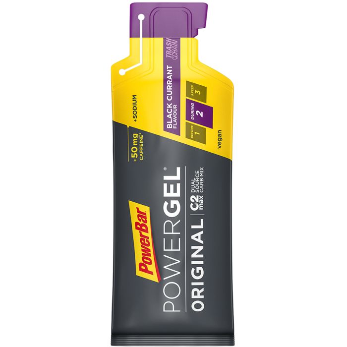 Powerbar Powergel Original (24 x 41gr) - schwarze Johannisbeere (Koffein)