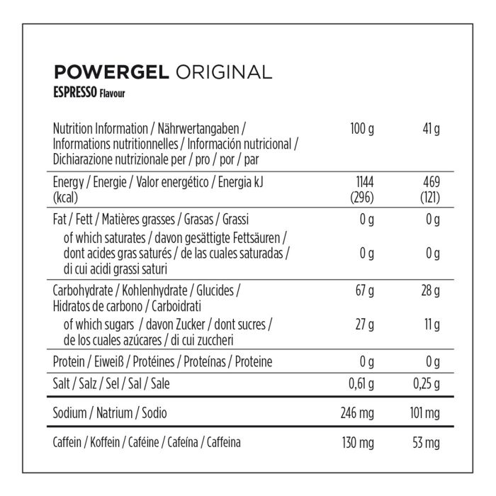 Powerbar Powergel Original (24 x 41gr) - Espresso (Koffein)