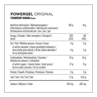Powerbar Powergel Original (24 x 41gr) – Erdbeere-Banane